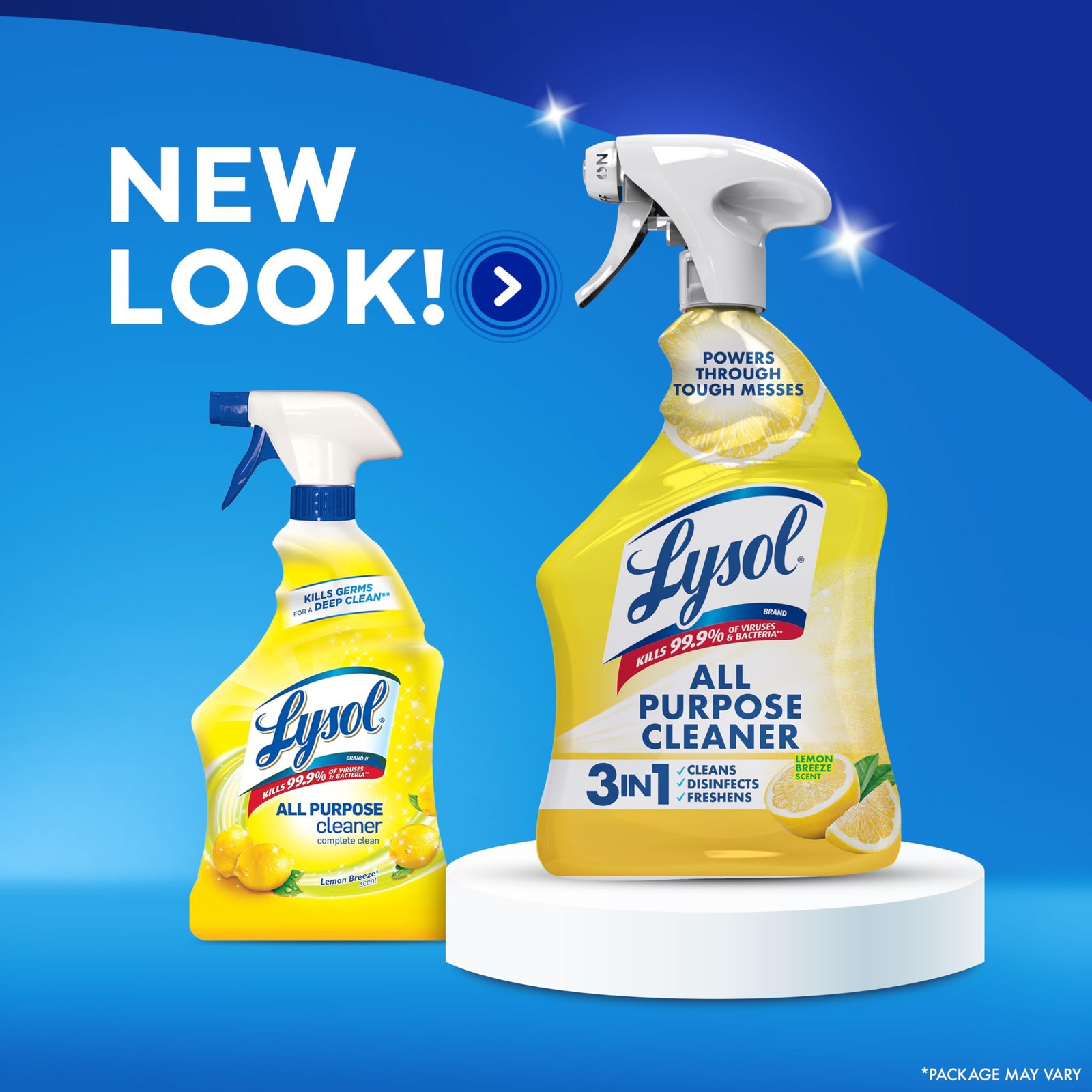 Lysol All Purpose Cleaner Spray, Disinfectant, Lemon, 32oz - Image 8