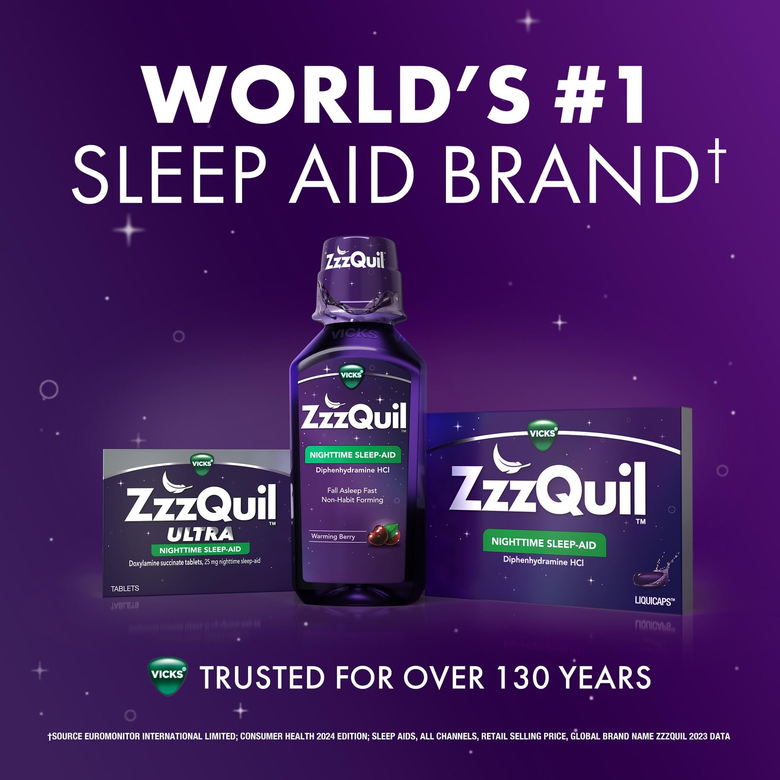 ZzzQuil, Ultra, Sleep Aid, Doxylamine Succinate 25mg, Sleep Aids for Adults, Nighttime Sleep Aid, 48 Count - Image 6