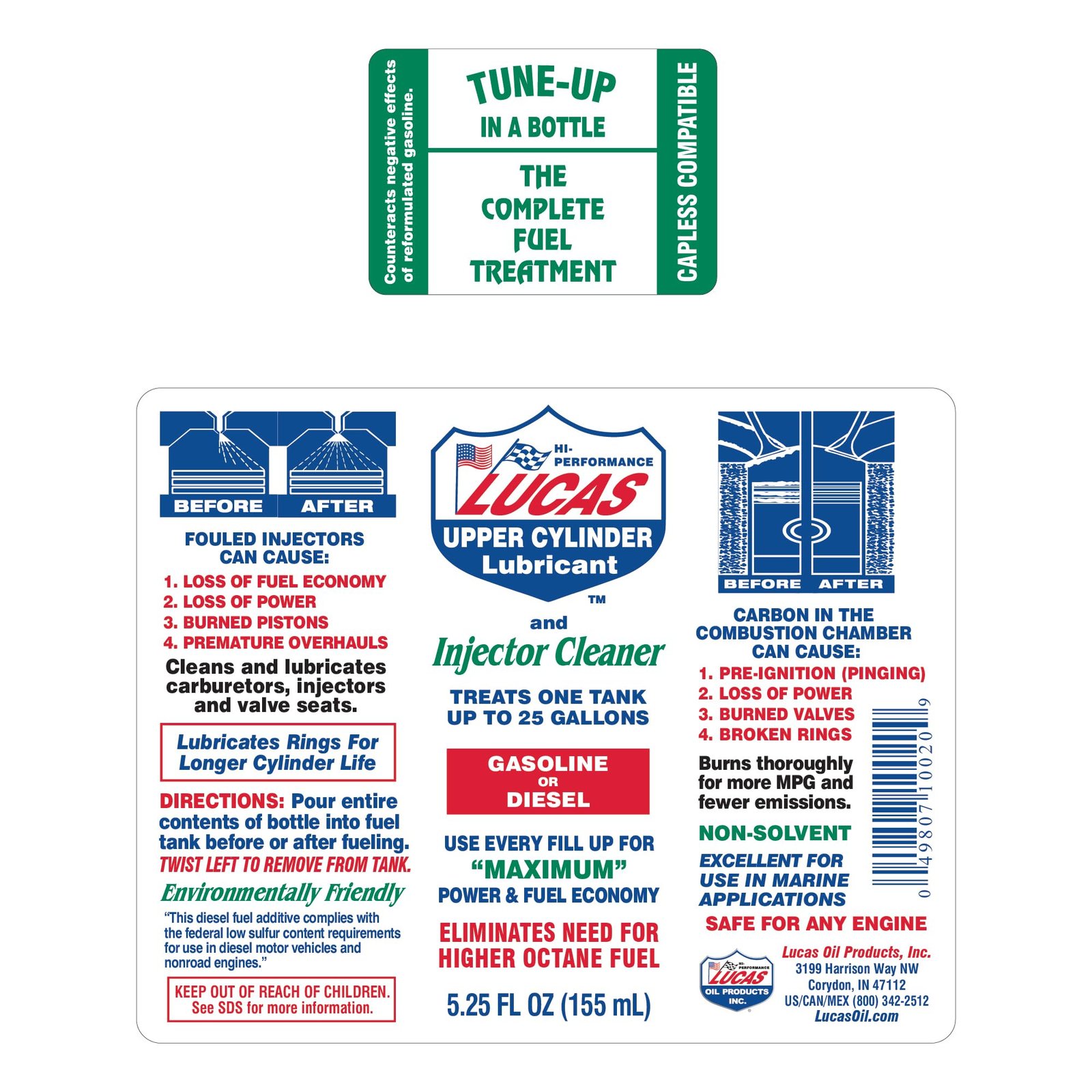 Lucas Oil 10020 Upper Cylinder Lube/Fuel Treatment - 5.25 fl oz. - Image 6