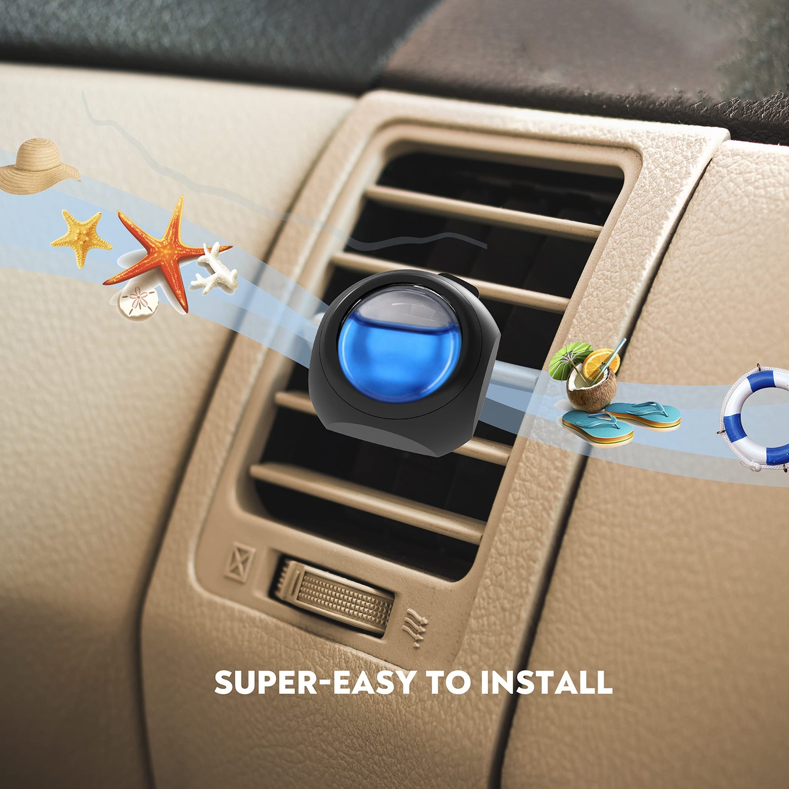 DRIVEJOY Car Air Freshener Vent Clips, 8 PK, 6 Ocean, 2 New Car Scent, Long Lasting Air Fresheners for Men & Women, Up to 240 Days, Odor Eliminator - Image 5