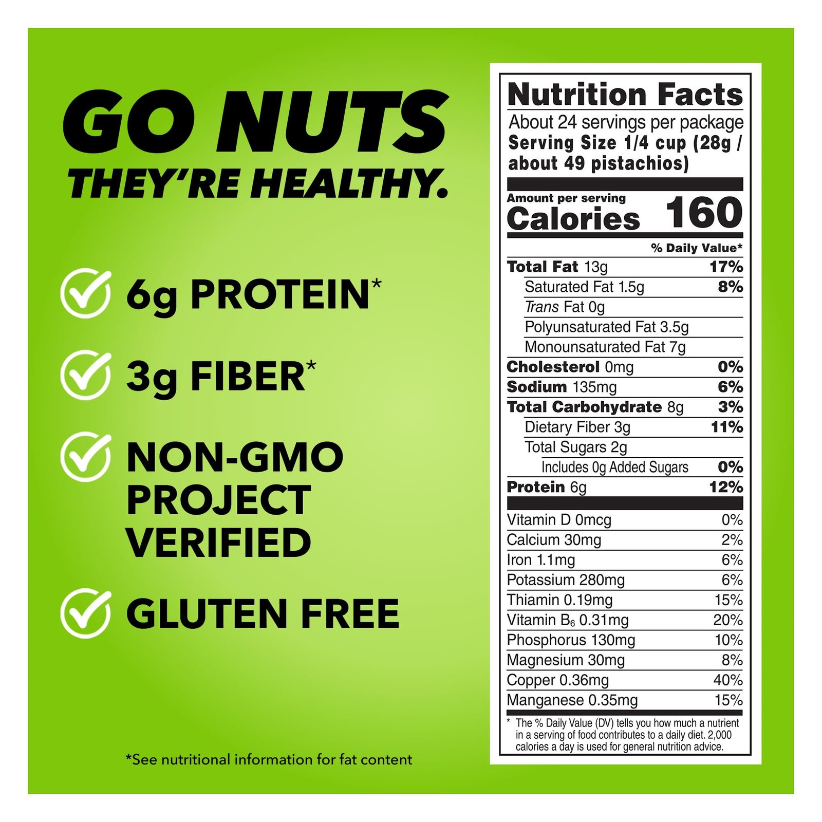 Wonderful Pistachios No Shells, Roasted & Salted Nuts, 24 Ounce Bag - Image 3