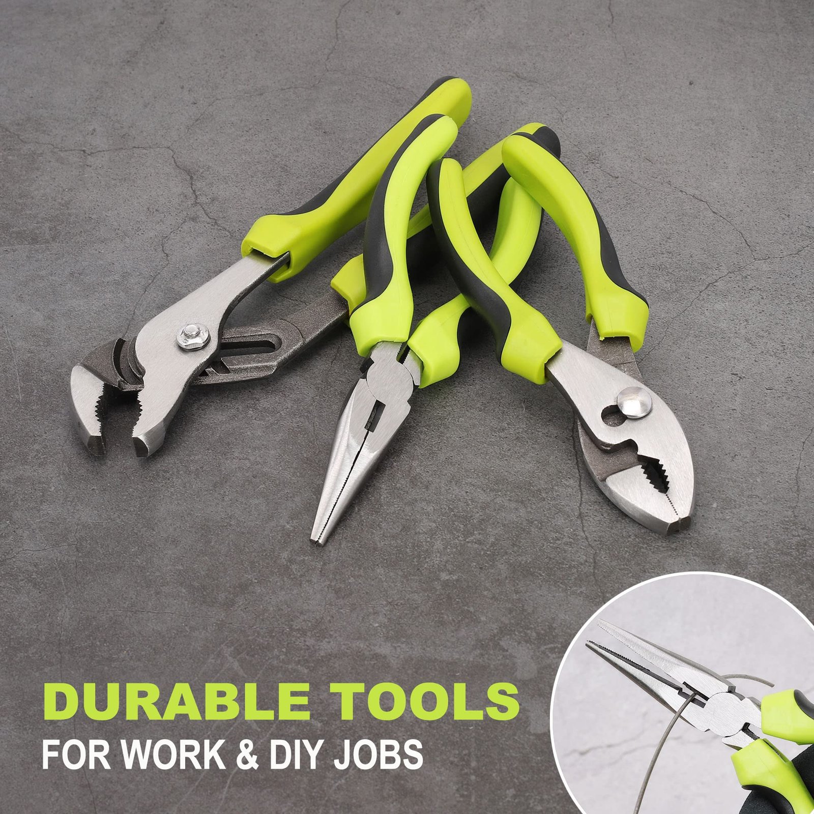 FASTPRO 220-Piece Home Tool Set, Household Repairing Tool Kit, Green - Image 4