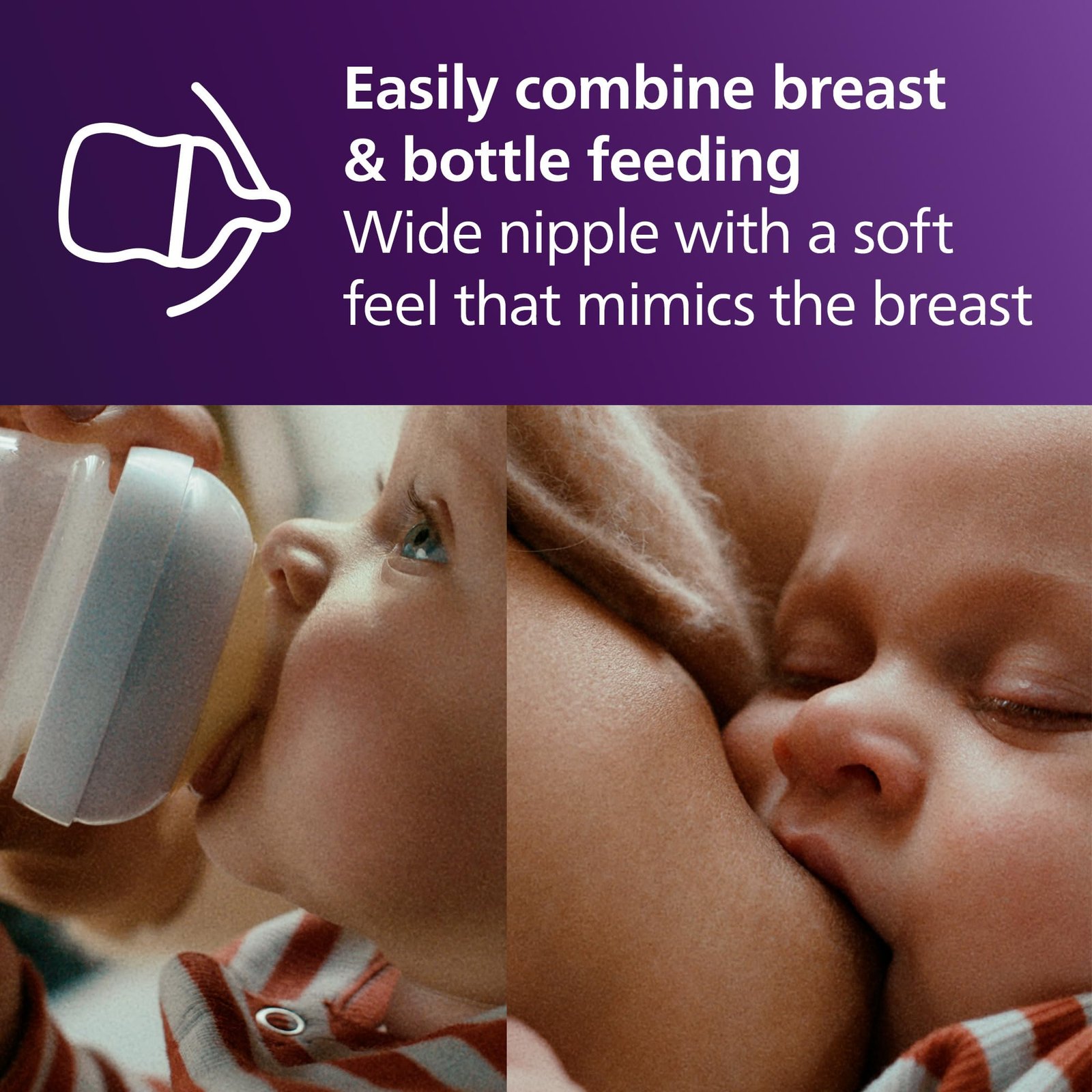 Philips Avent Natural Baby Bottles, Slow Flow, 4 oz, BPA-Free, 4-Pack - Image 5