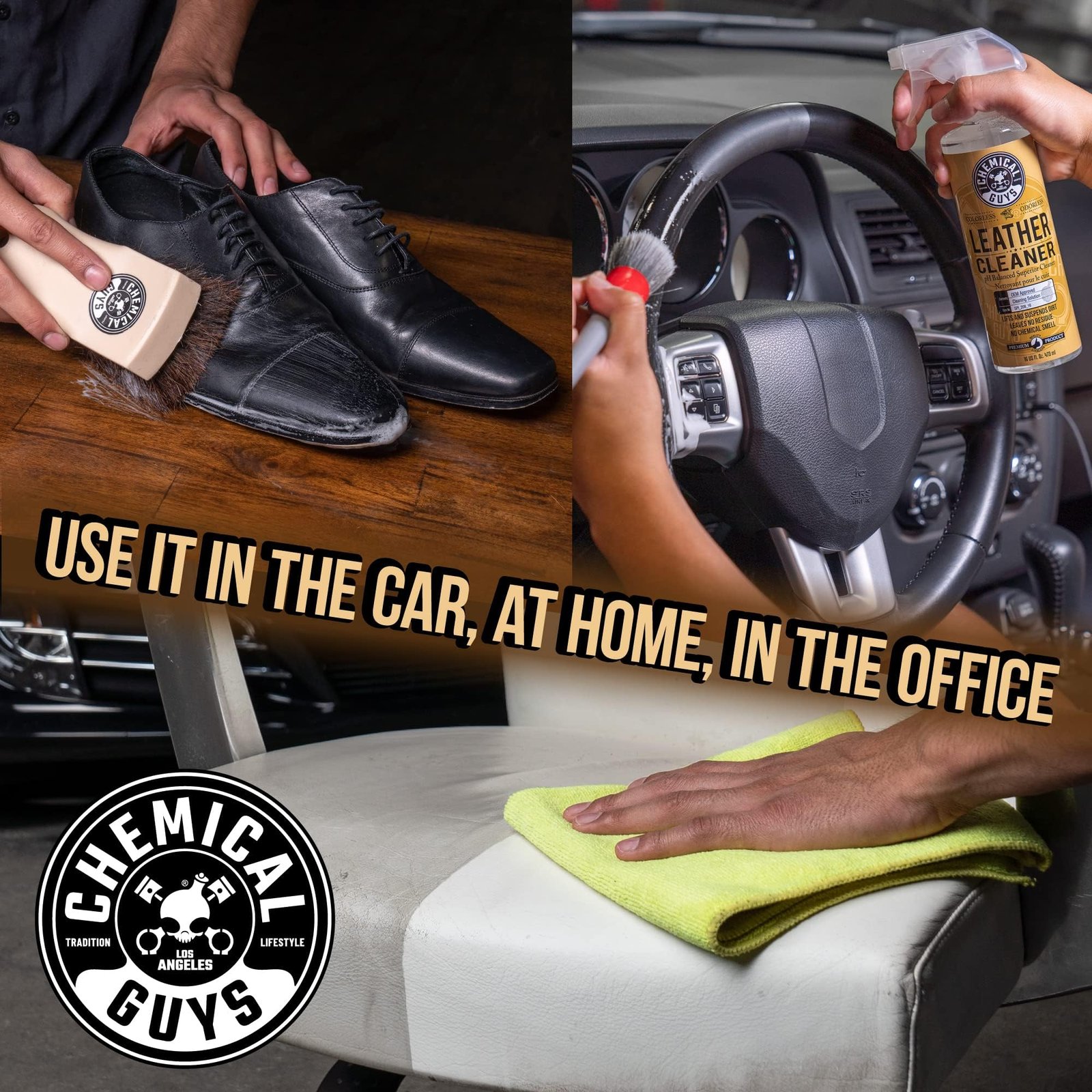 Chemical Guys, Leather Cleaner & Conditioner Kit, Travel Size, 2 x 4 oz - Image 4