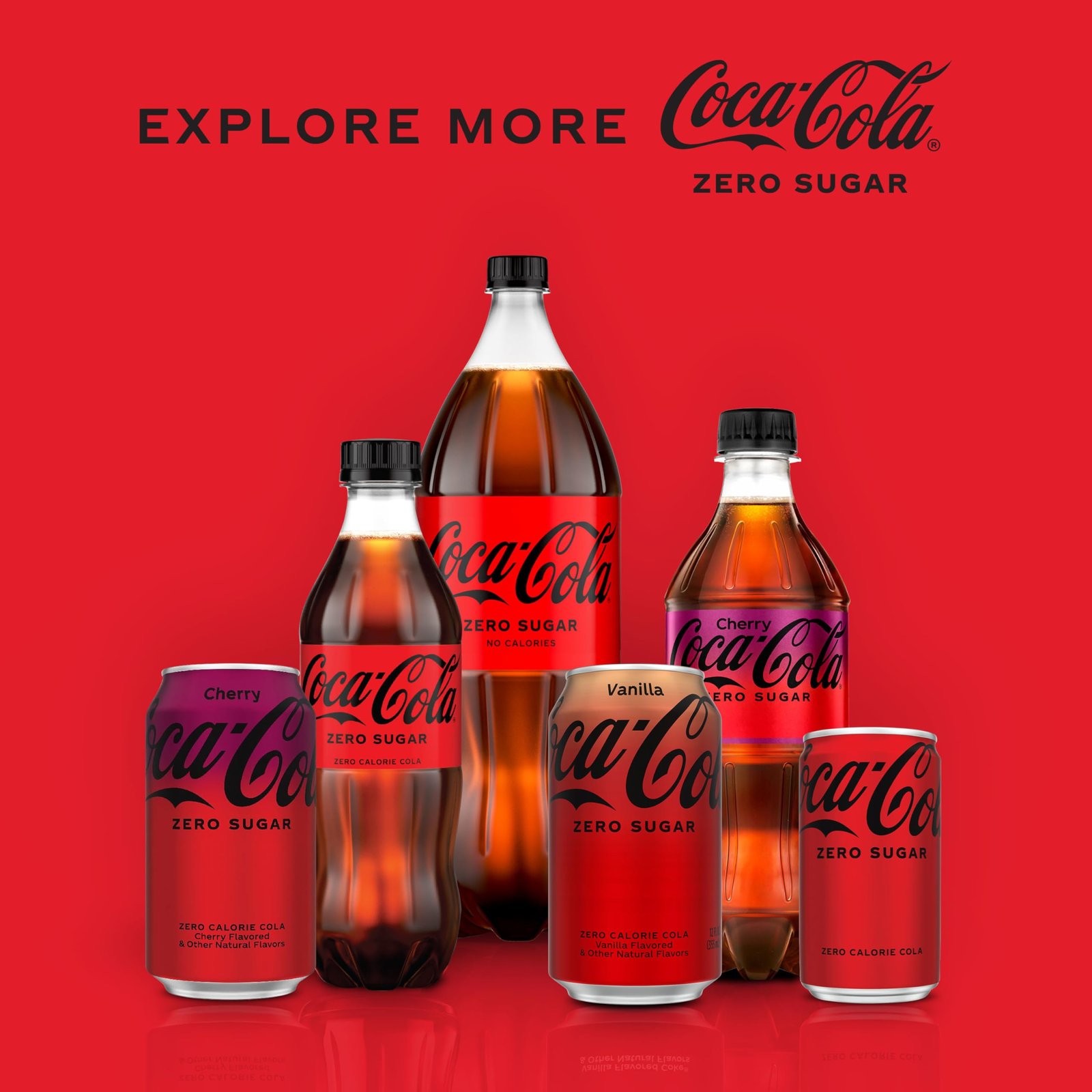 Coca-Cola Zero Sugar Soda Soft Drink Fridge Pack Cans, 12 fl oz, 12 Pack - Image 8