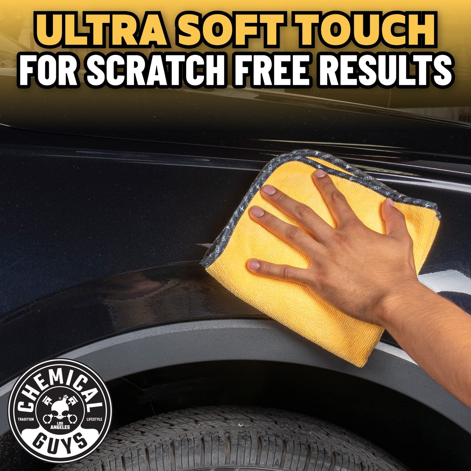 Chemical Guys Miracle Dryer Microfiber Drying Towel for Cars, Yellow - Image 3