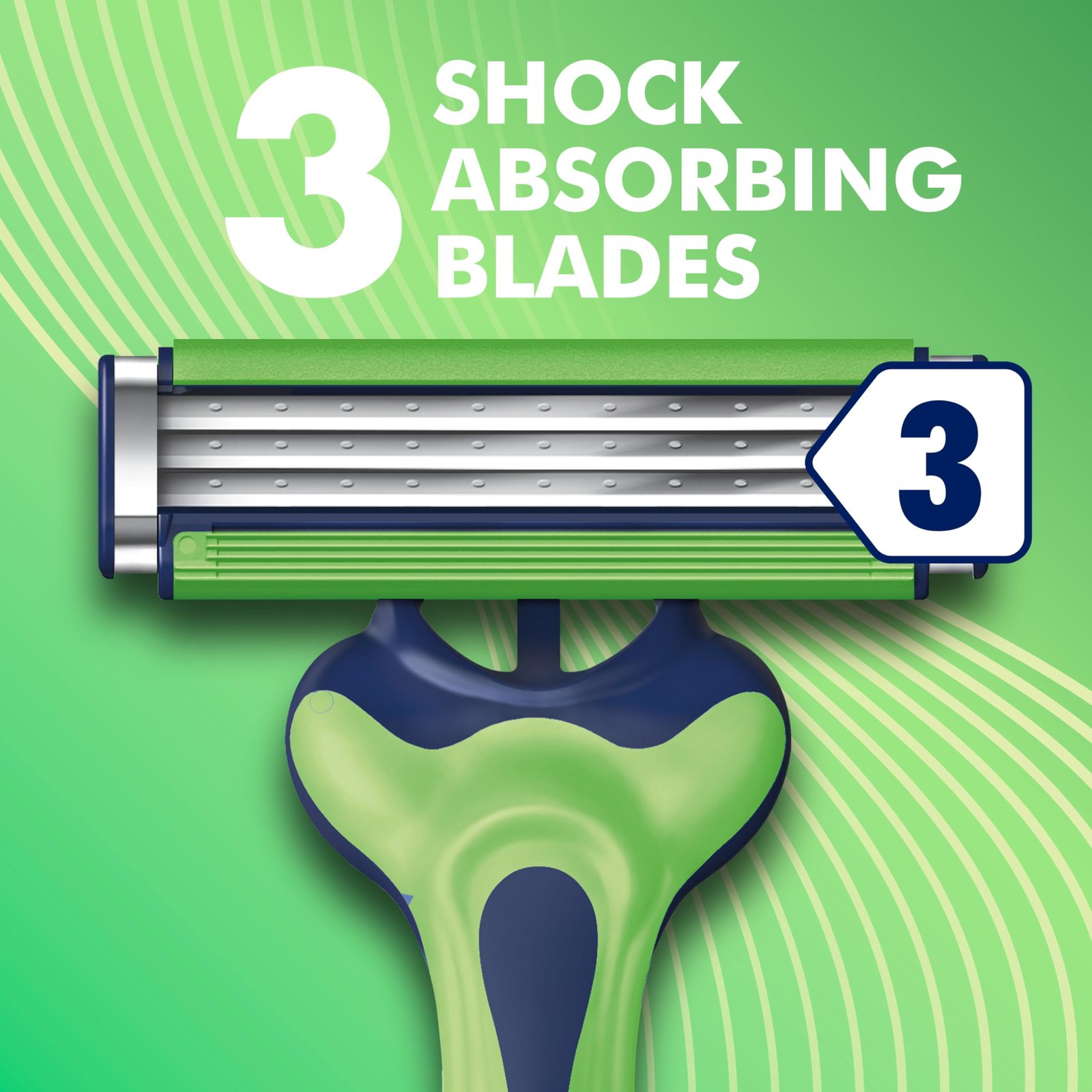 Gillette Sensor3 Sensitive Men's Disposable Razor, 4 Razors - Image 3