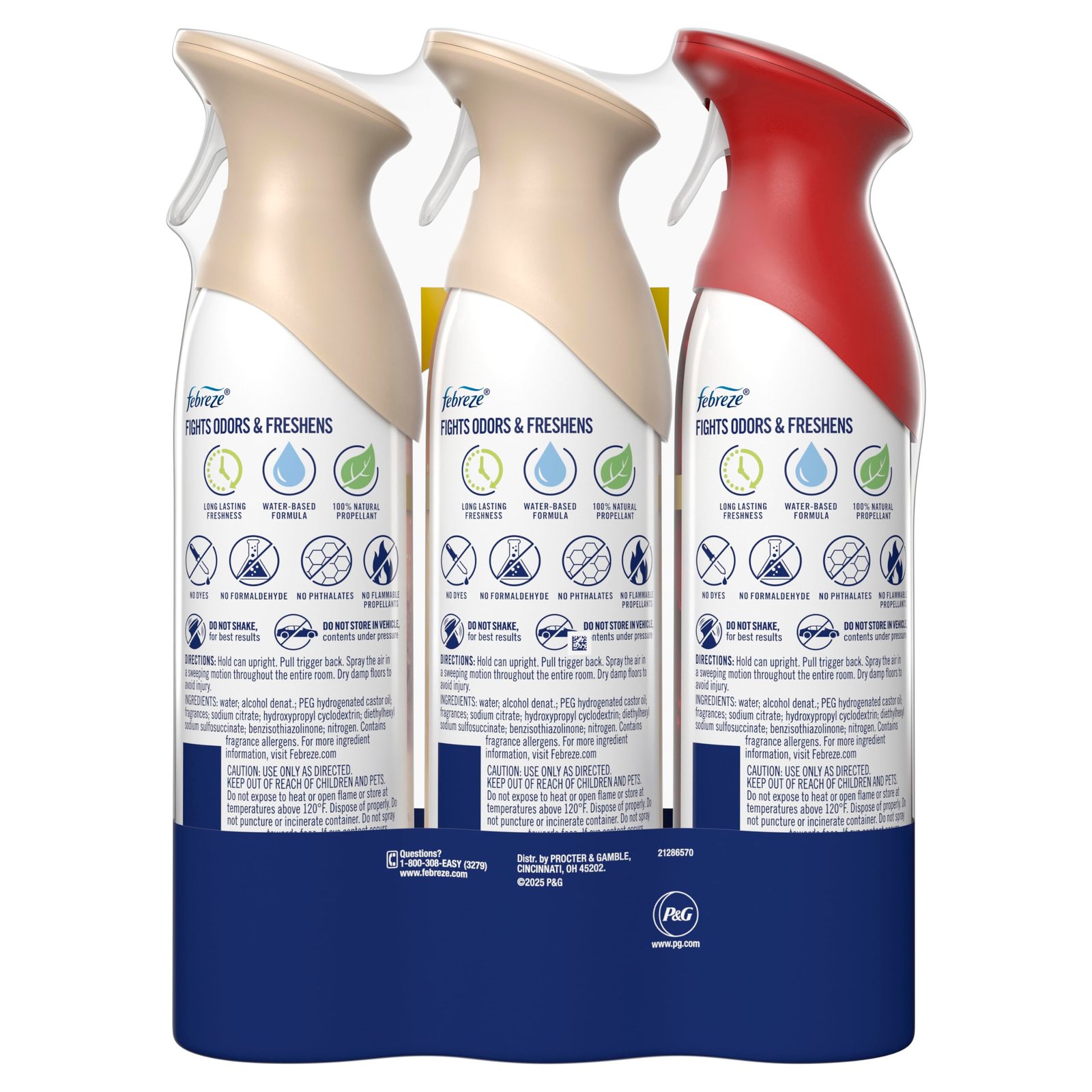 Febreze Odor-Fighting Air Freshener Spray, Room Spray, Crisp Fall Breeze, Cuddle Weather & Baked Cinnamon Apple Air Mist, 8.1 oz, 3ct - Image 13