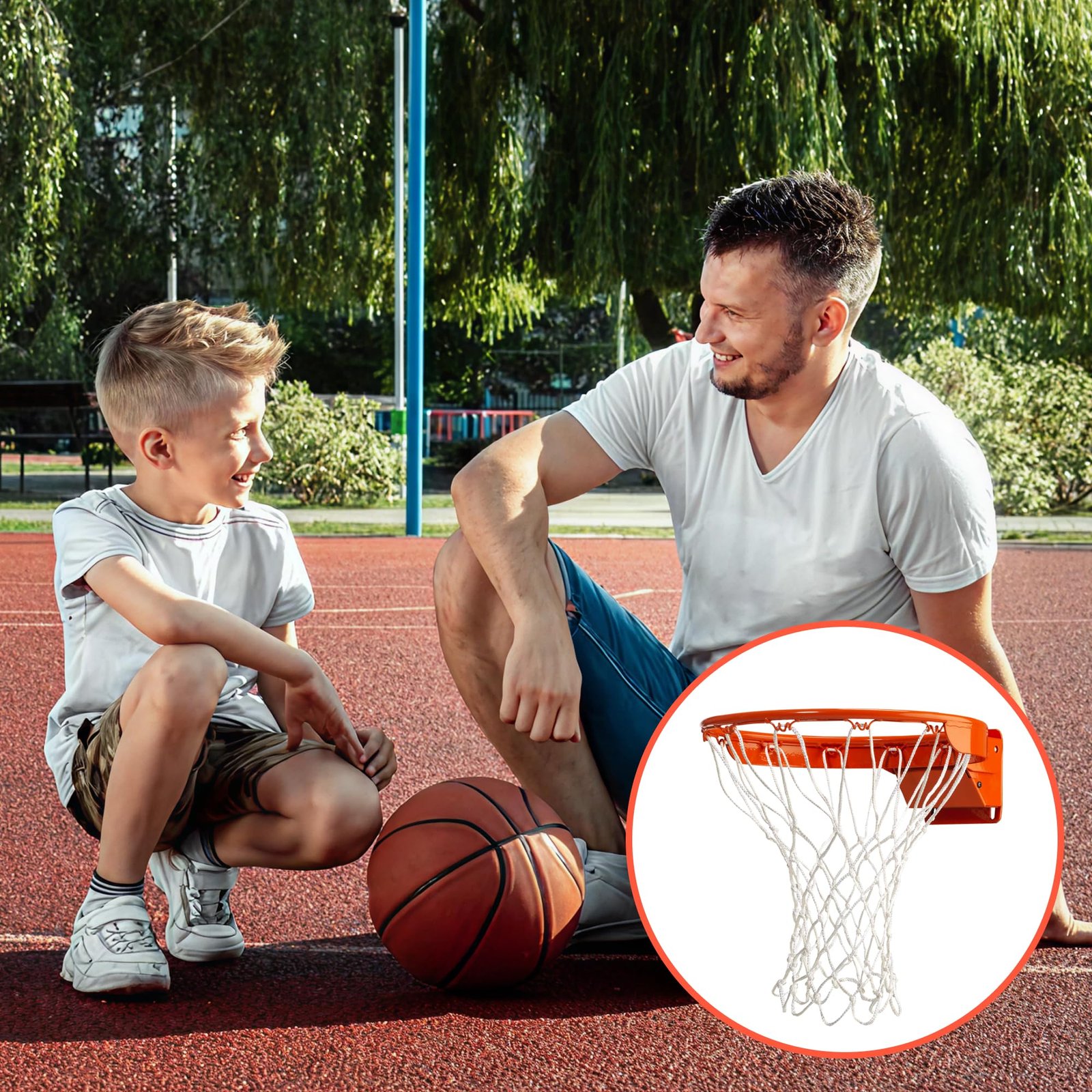 Basketball Net Replacement Heavy Duty - 12 Loop All Weather Hoop Net - Image 7
