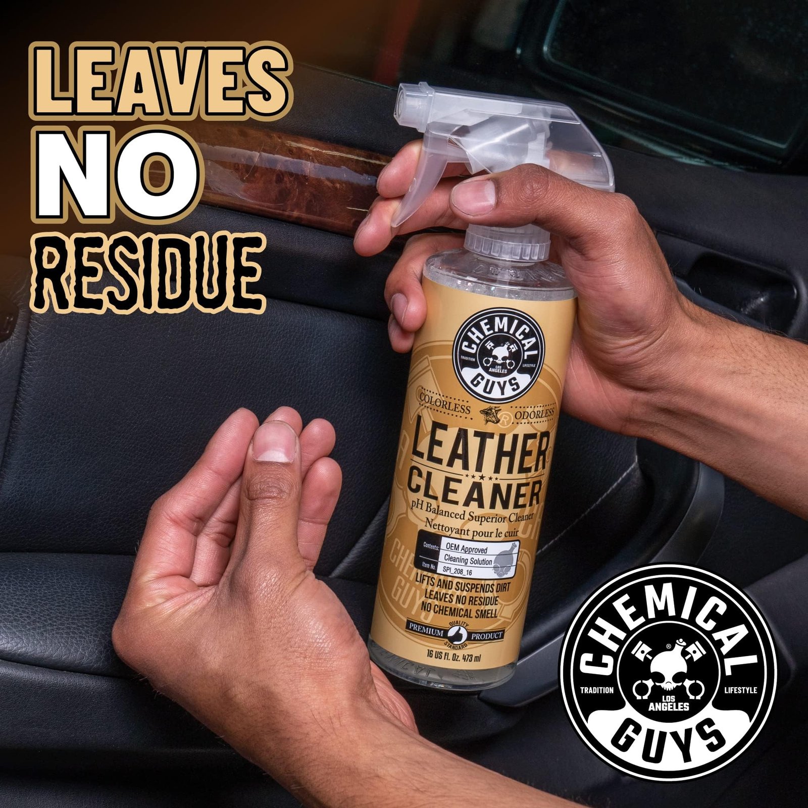 Chemical Guys, Leather Cleaner & Conditioner Kit, Travel Size, 2 x 4 oz - Image 6