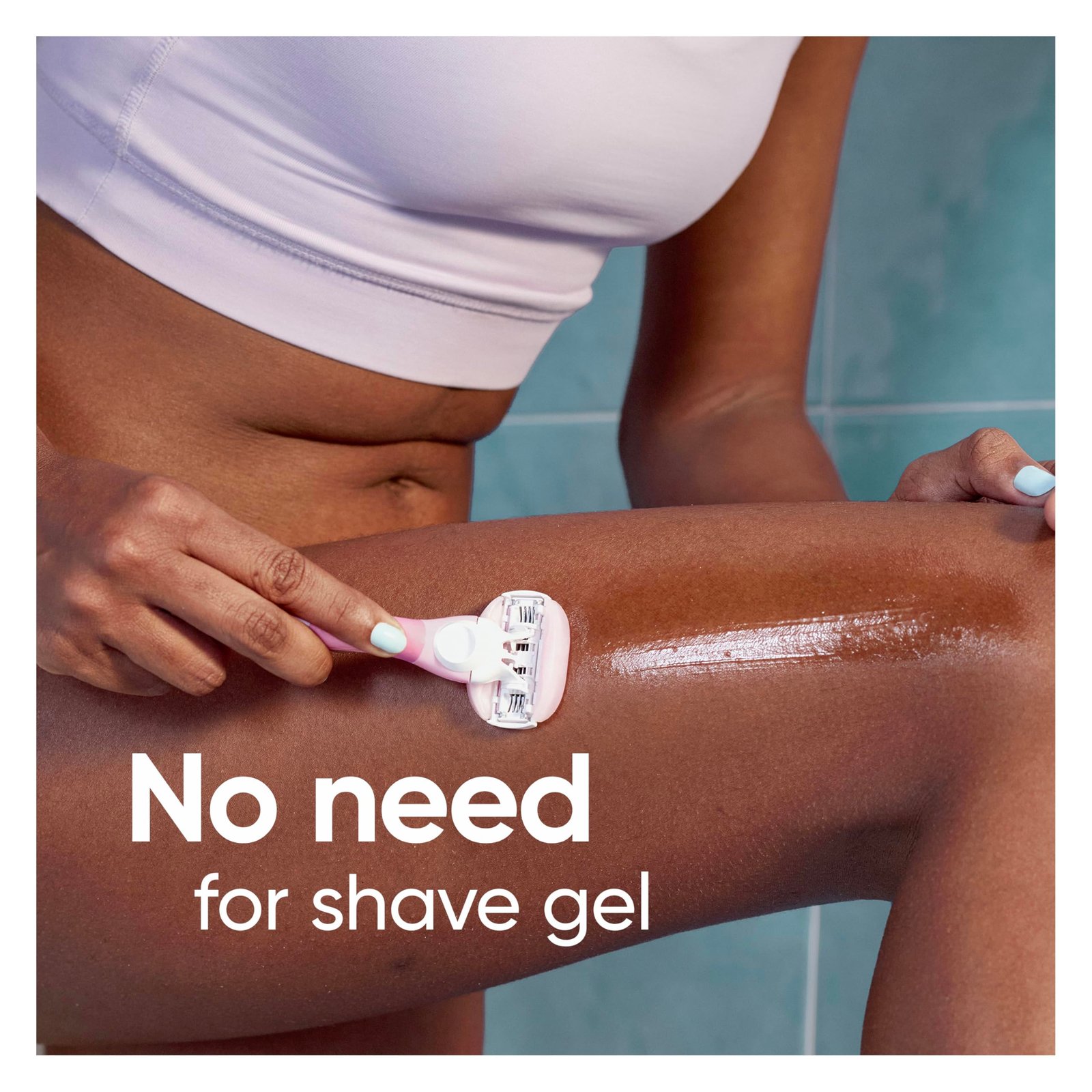 Gillette Venus ComfortGlide White Tea Women's Razor 1 Handle + 4 Blade Refills - Image 6