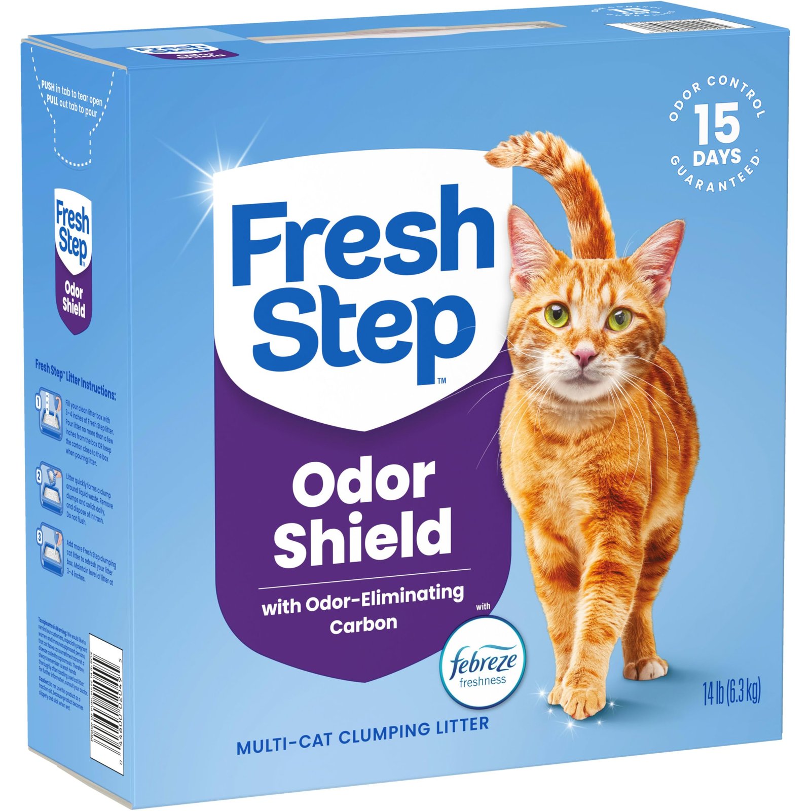 Fresh Step Odor Shield Multi Cat Clumping Cat Litter, 14 lb. - Image 11