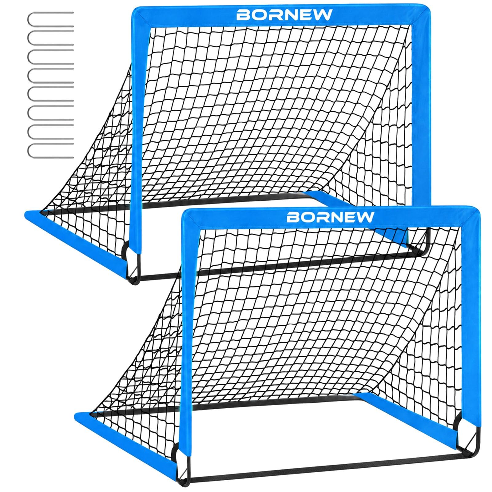 2 Pack Soccer Goal - Backyard & Indoor 4X3 ft Kids Soccer Goals
