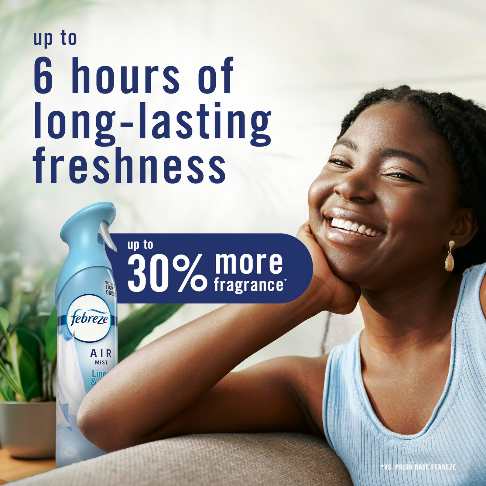 Febreze Odor-Fighting Air Freshener Spray, Room Spray, Crisp Fall Breeze, Cuddle Weather & Baked Cinnamon Apple Air Mist, 8.1 oz, 3ct - Image 9