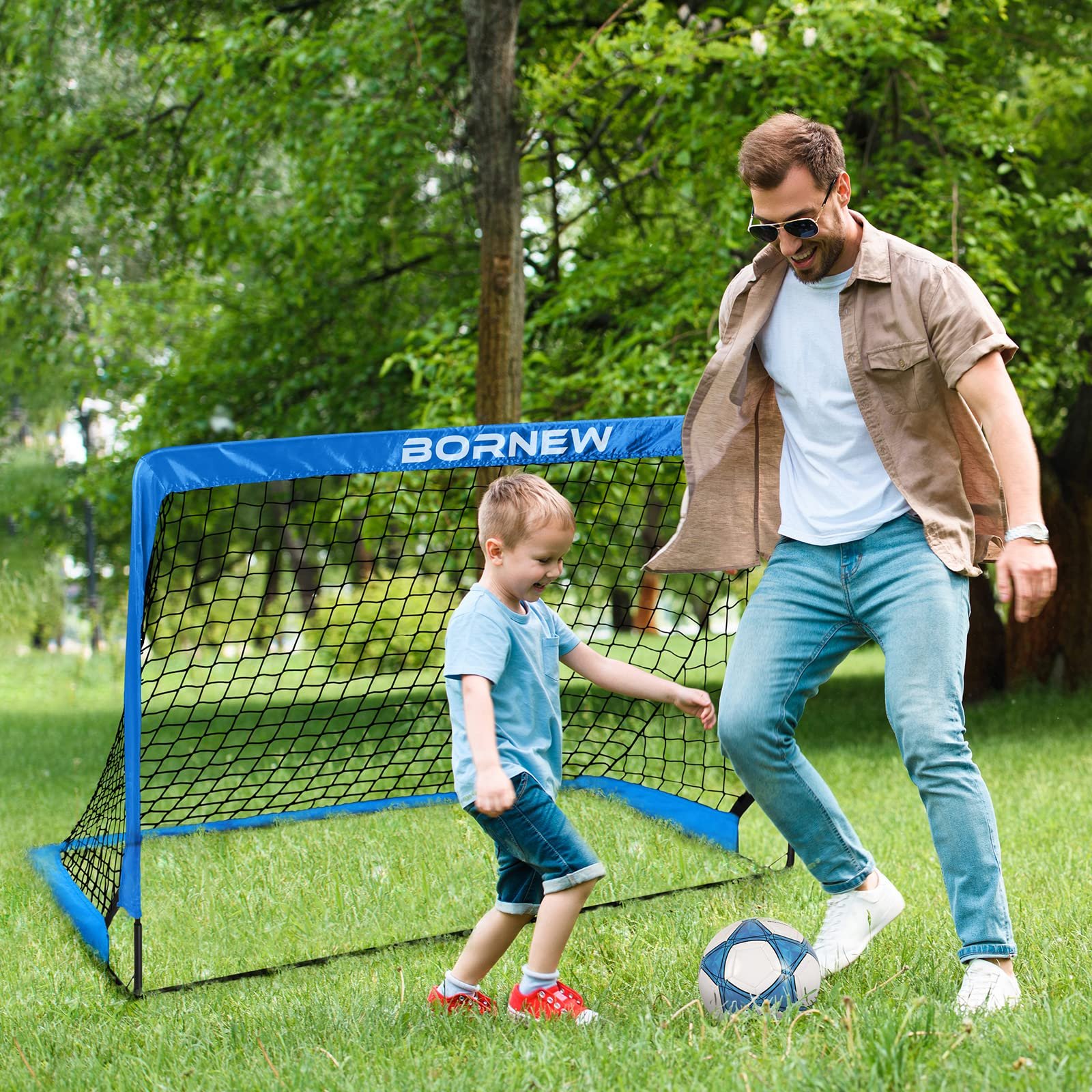 2 Pack Soccer Goal - Backyard & Indoor 4X3 ft Kids Soccer Goals - Image 6