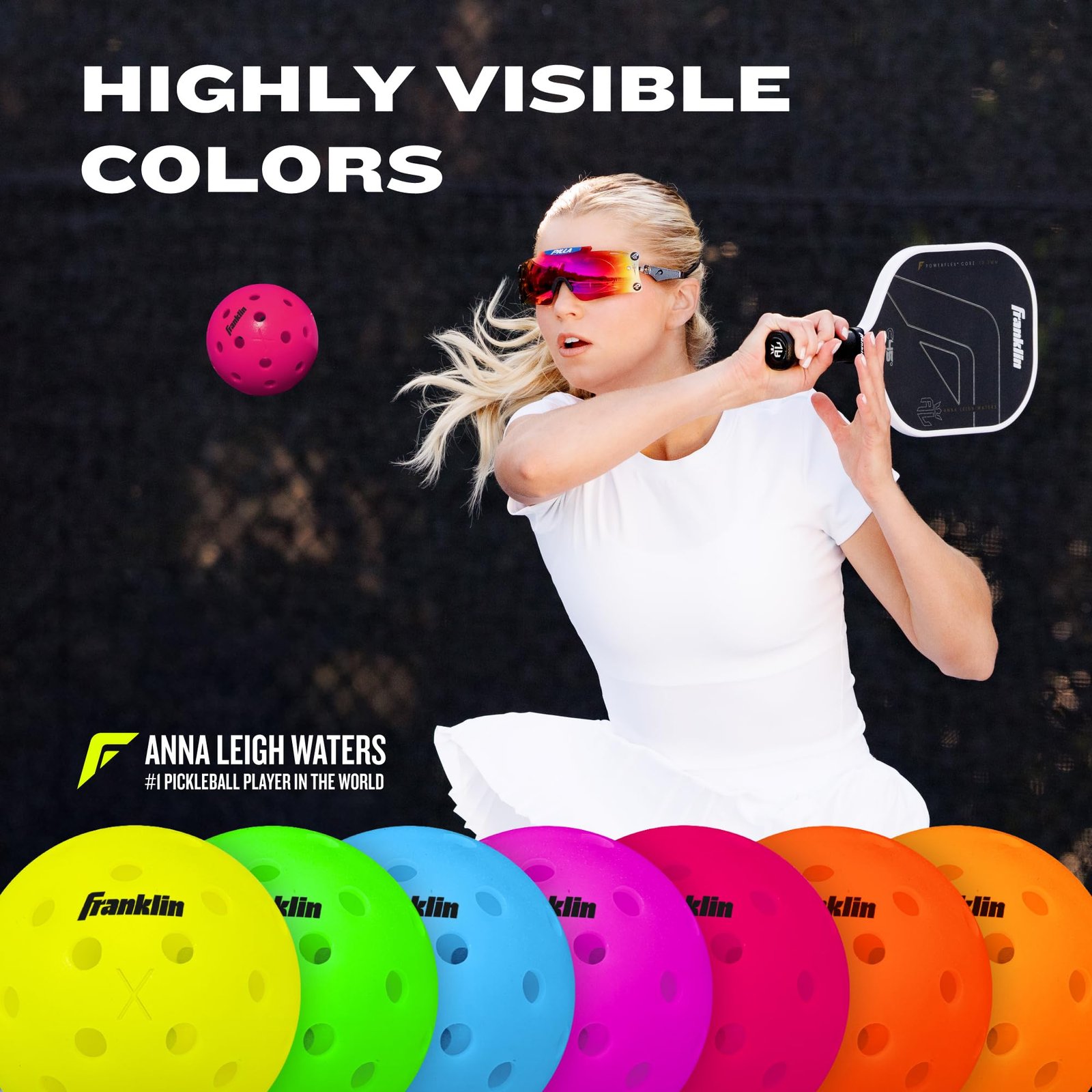 Franklin Sports Pickleball-x Performance 40 Outdoor Balls-Pink - Image 4