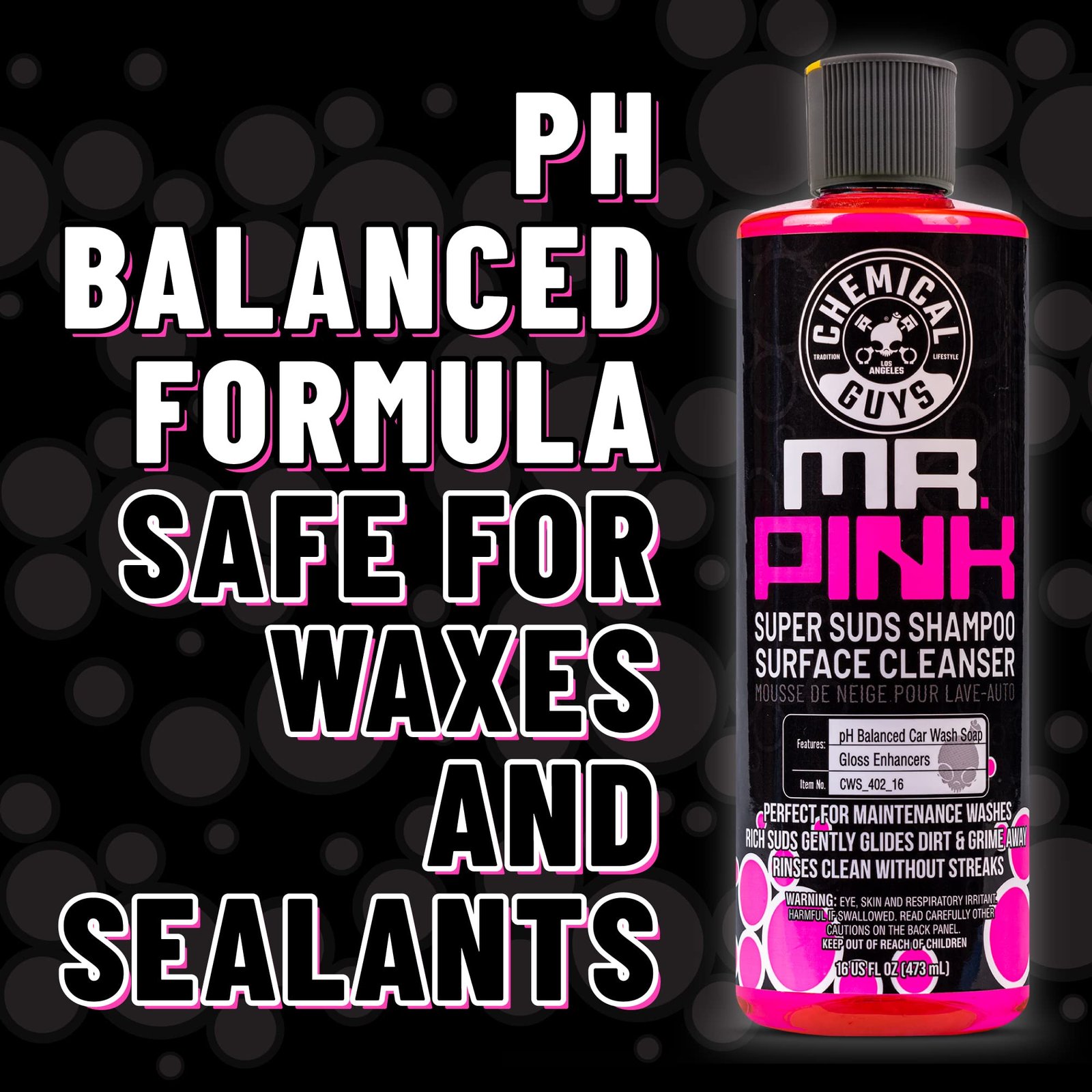 Chemical Guys, Mr. Pink Car Wash Soap, Foam Cannon & Bucket Wash, 64 oz - Image 9
