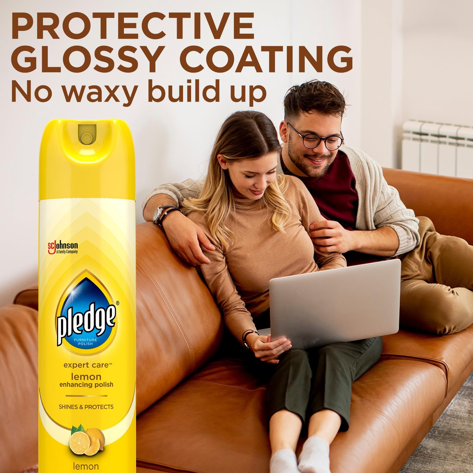 Pledge Expert Care Enhancing Furniture Polish, Lemon, 9.7 oz, (1-Pack) - Image 6