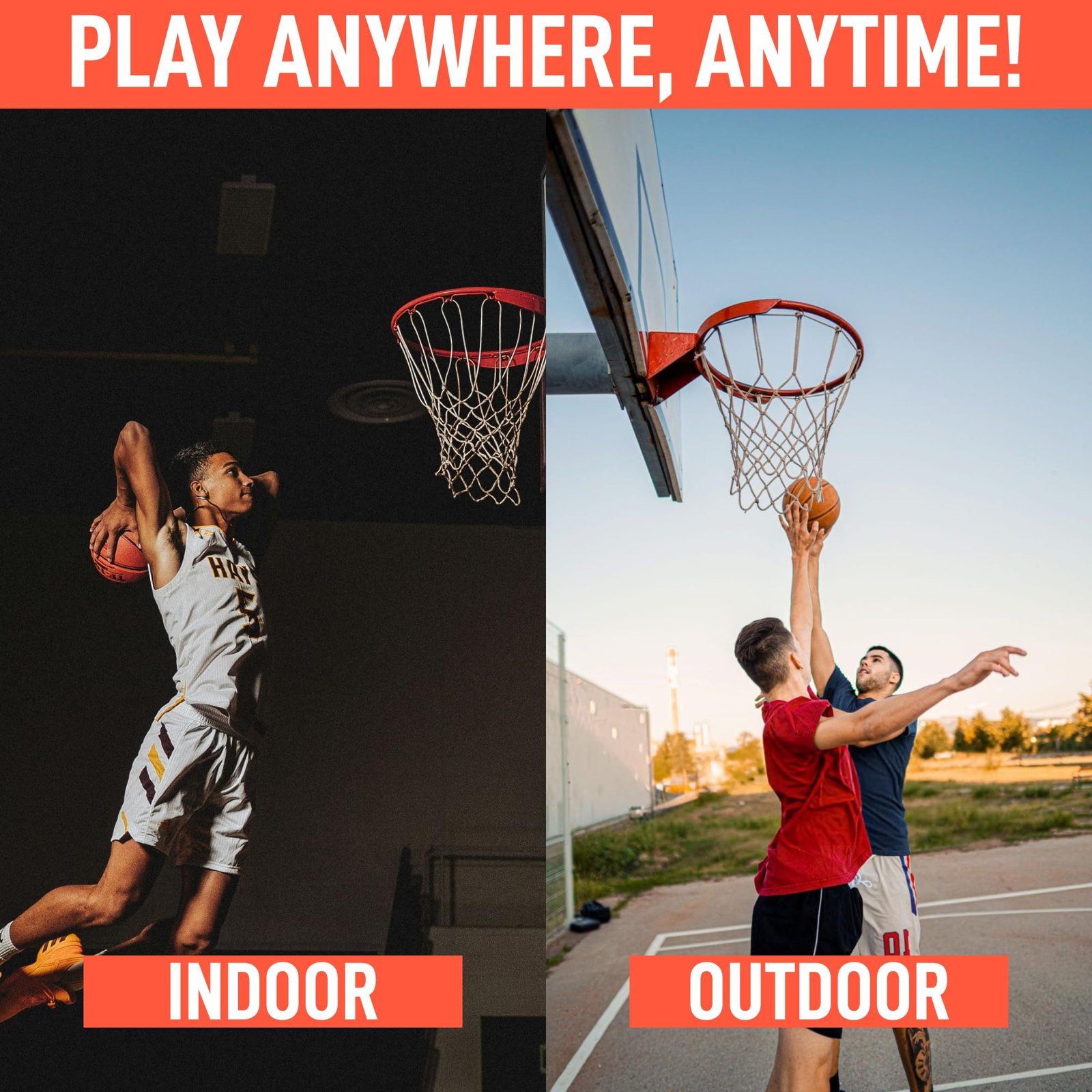 Basketball Net Replacement Heavy Duty - 12 Loop All Weather Hoop Net - Image 4