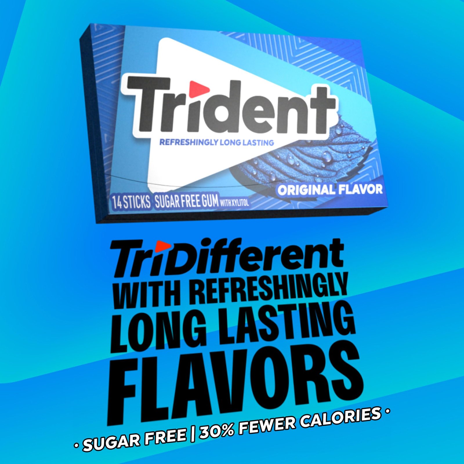 Trident Original Sugar Free Gum, 12 Packs of 14 Pieces (168 Total Pieces) - Image 5