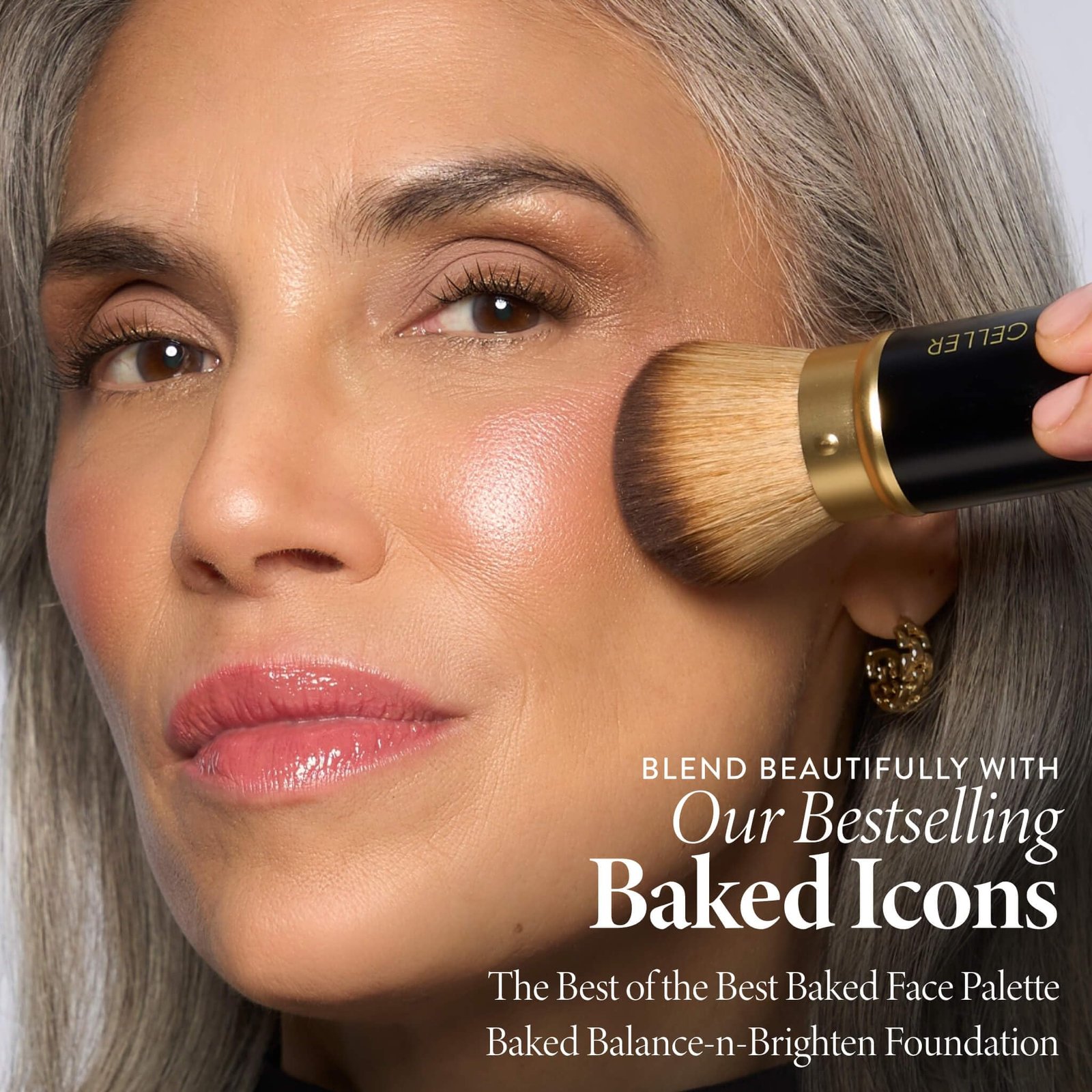 LAURA GELLER Makeup Brushes - 06 Face It All 2pc With Kabuki Brush - Image 6