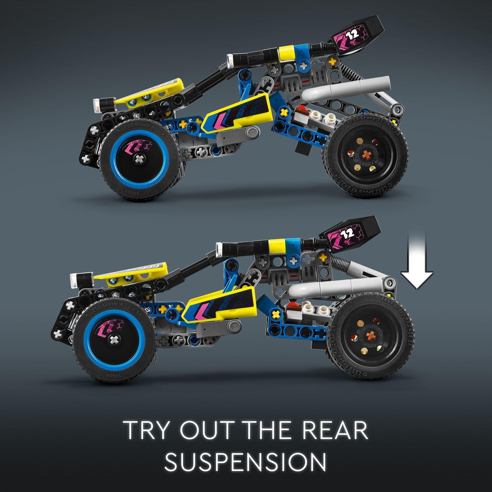LEGO Technic Off-Road Race Buggy Toy Car - Building Set for Boys & Girls, Ages 8+ - Race Car W/Detailed Features - Gift for Birthdays - 42164 - Image 5
