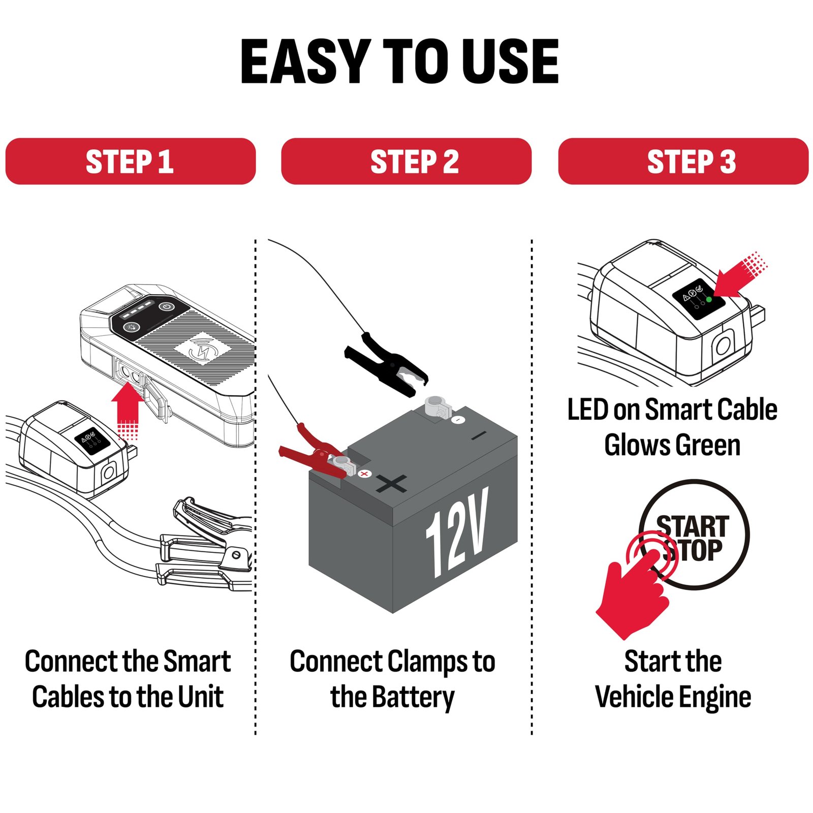 Schumacher Electric Portable Car Battery Jump Starter & Power Bank – SL1674 - Image 4