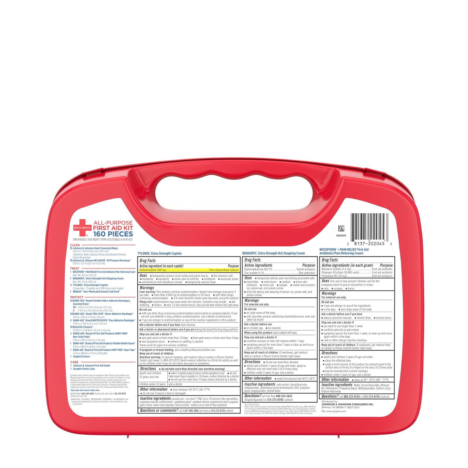 BAND-AID Brand All-Purpose Portable Compact First Aid Kit, 160 Piece - Image 9