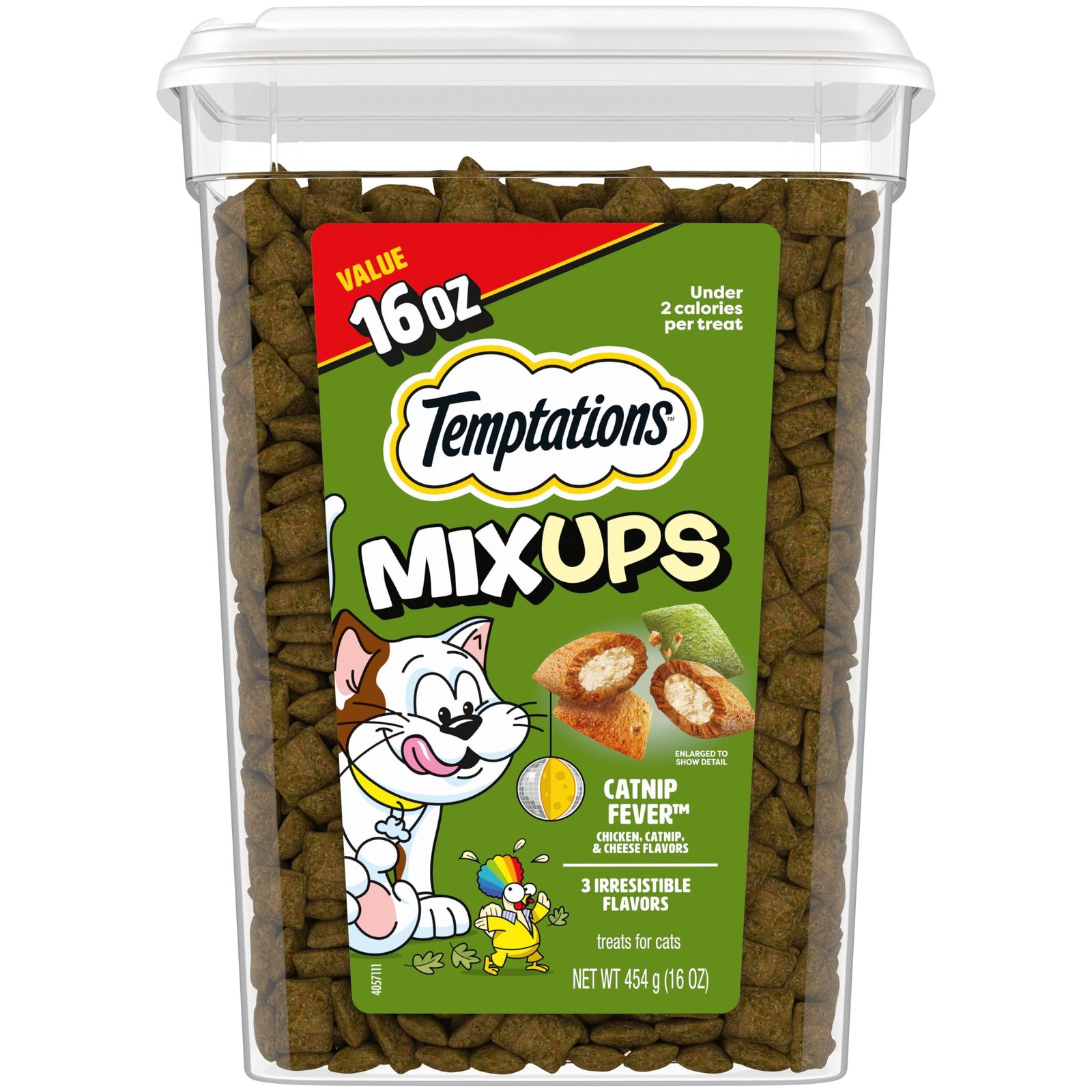 Temptations MixUps Crunchy and Soft Cat Treats, Catnip Fever, 16 oz