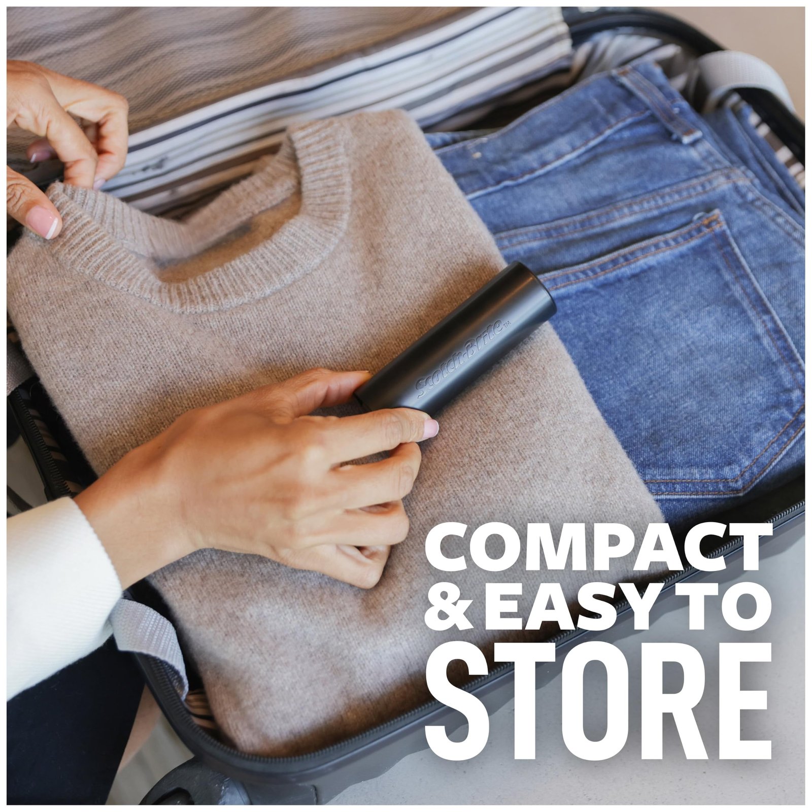 Scotch-Brite Mini Travel Lint Roller, Works Great On Pet Hair, 30 Sheets - Image 6