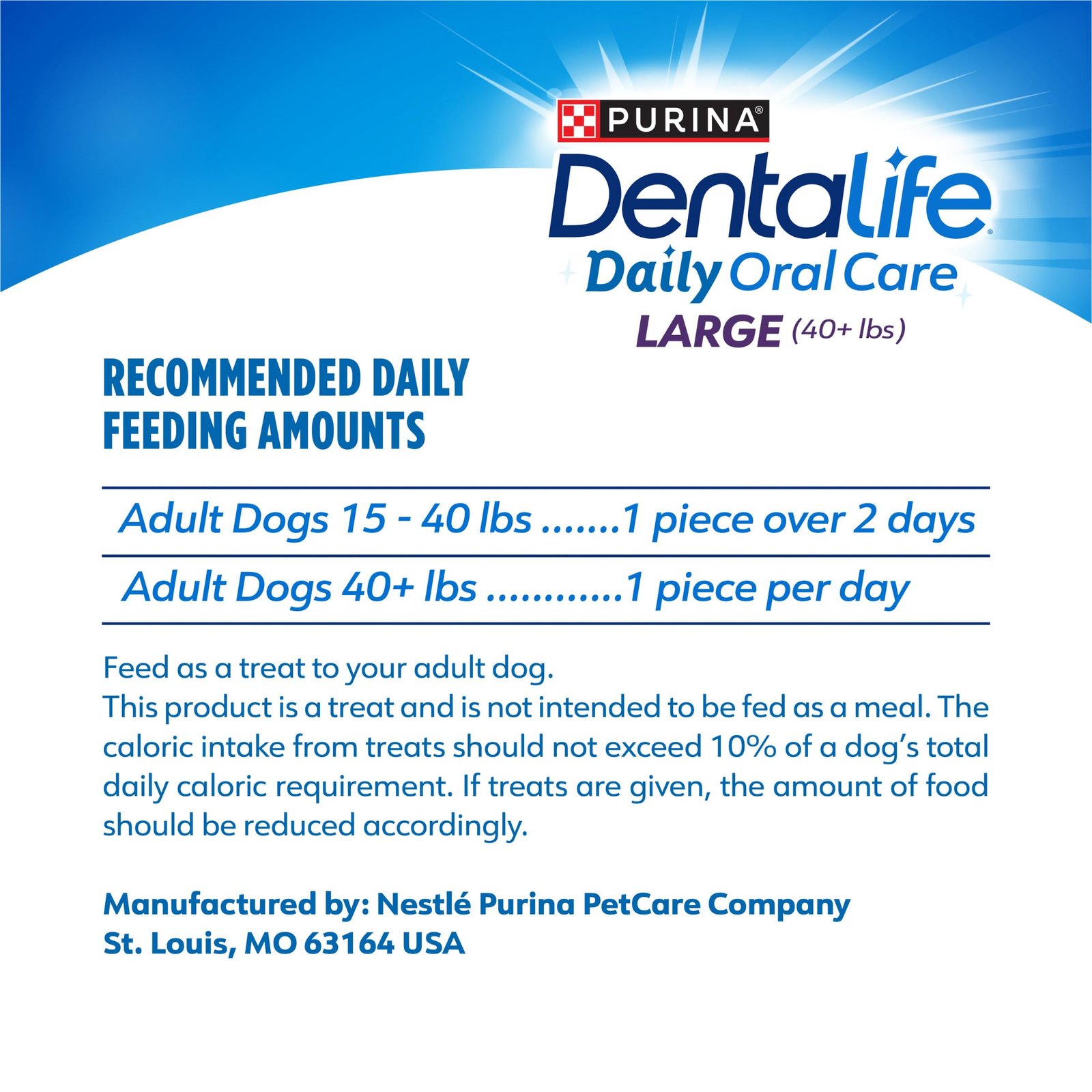 Dentalife Purina Daily Dental Chews for Large Dogs, 18 ct Pouch - Image 9