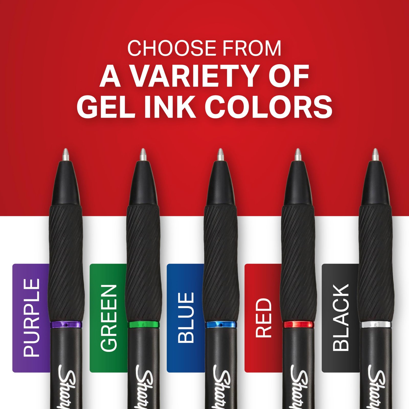 Sharpie S-Gel, Gel Pens, Medium Point (0.7mm), Assorted Colors, 8 Count - Image 2