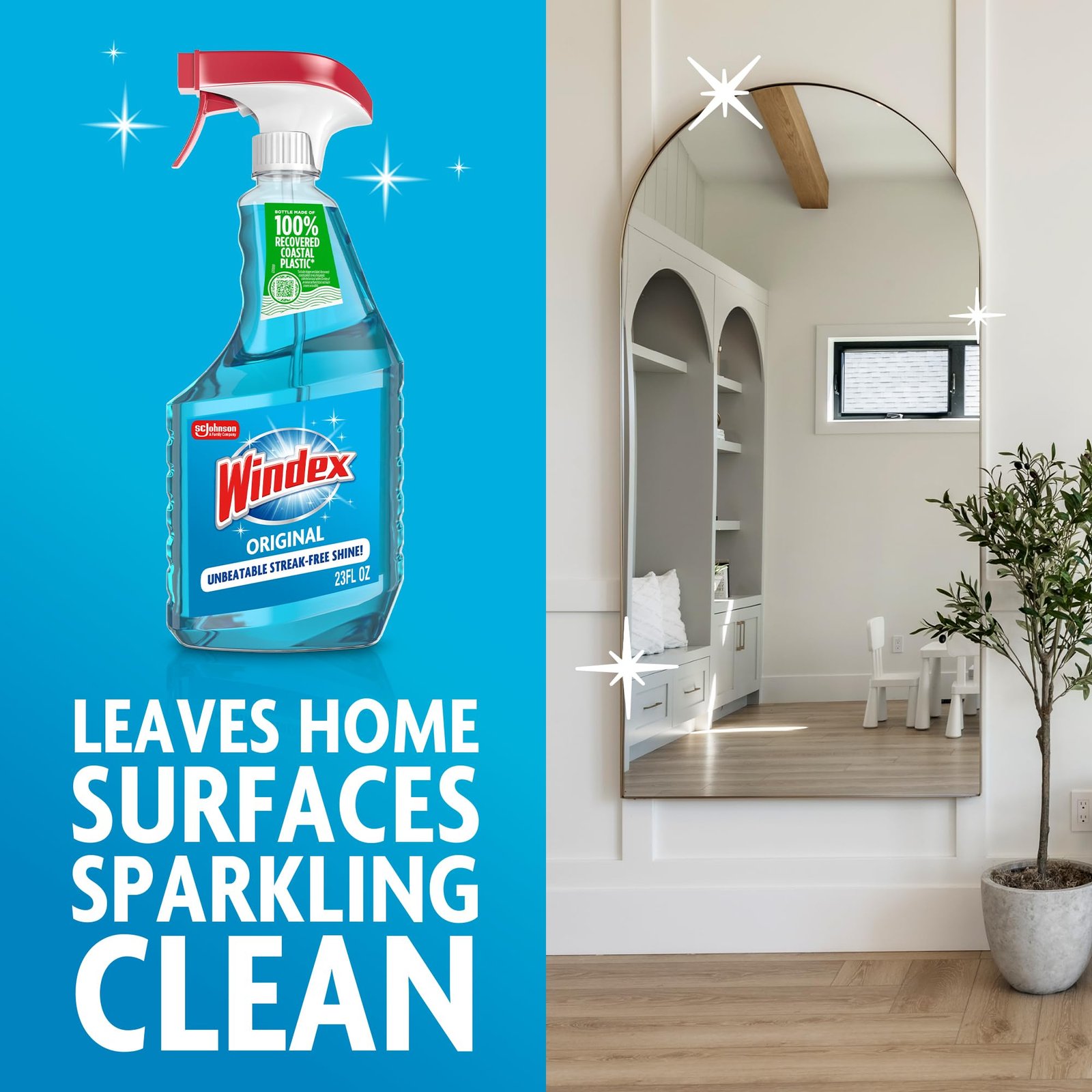 Windex Glass & Window Cleaner Spray Bottle, Original, 23 oz - Image 5