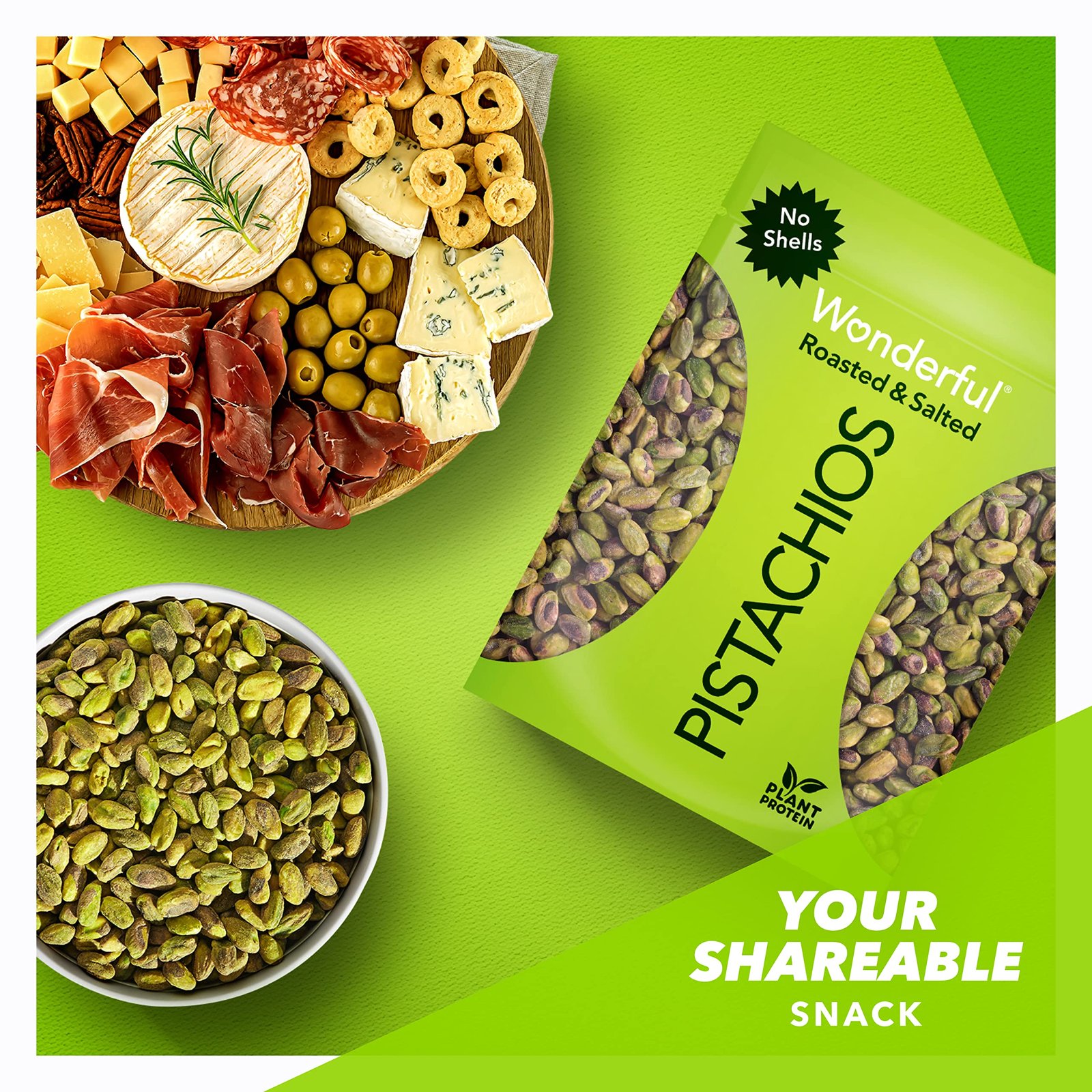 Wonderful Pistachios No Shells, Roasted & Salted Nuts, 24 Ounce Bag - Image 6