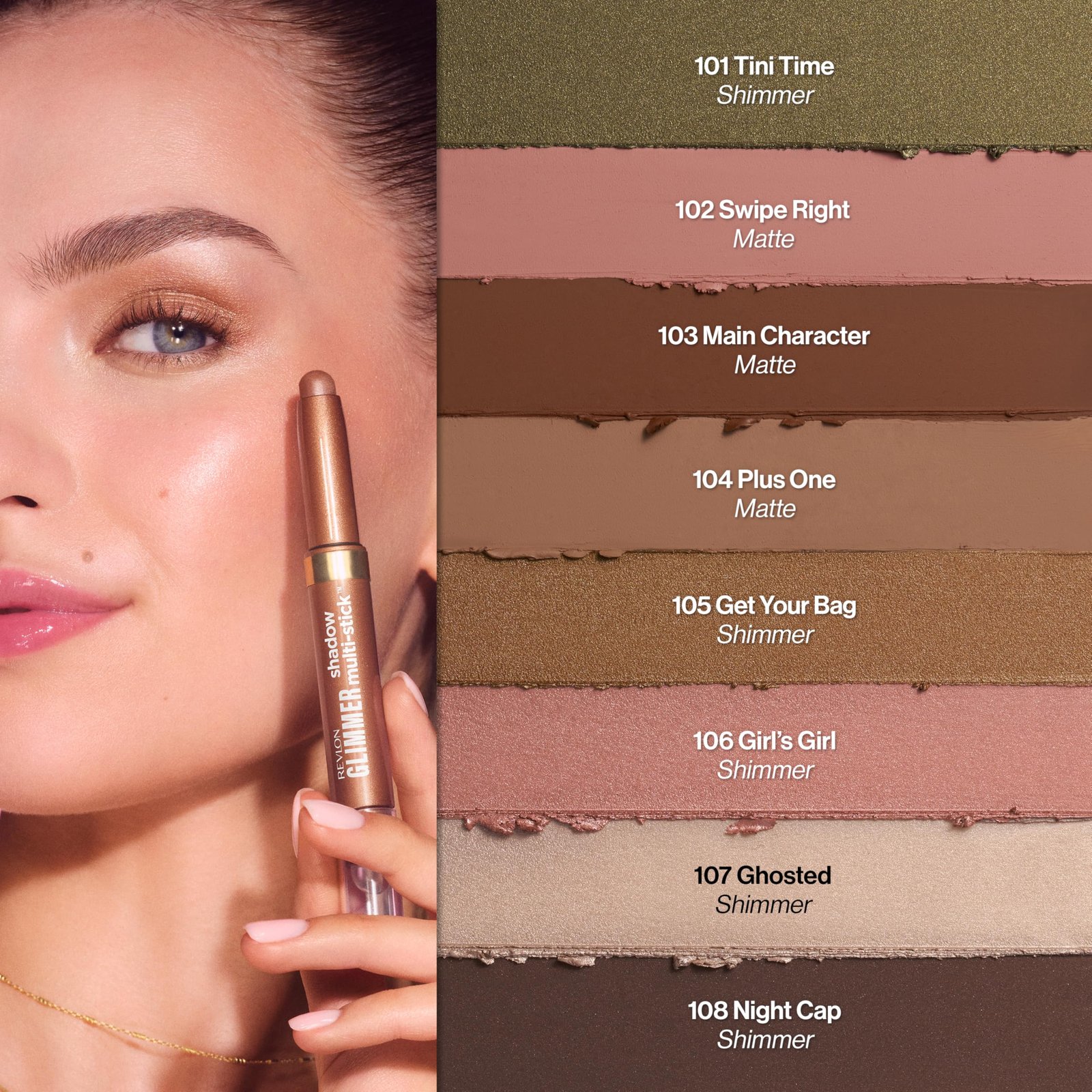 REVLON Glimmer Shadow Multi-Stick, Eyeshadow, 105 Get Your Bag - Image 9