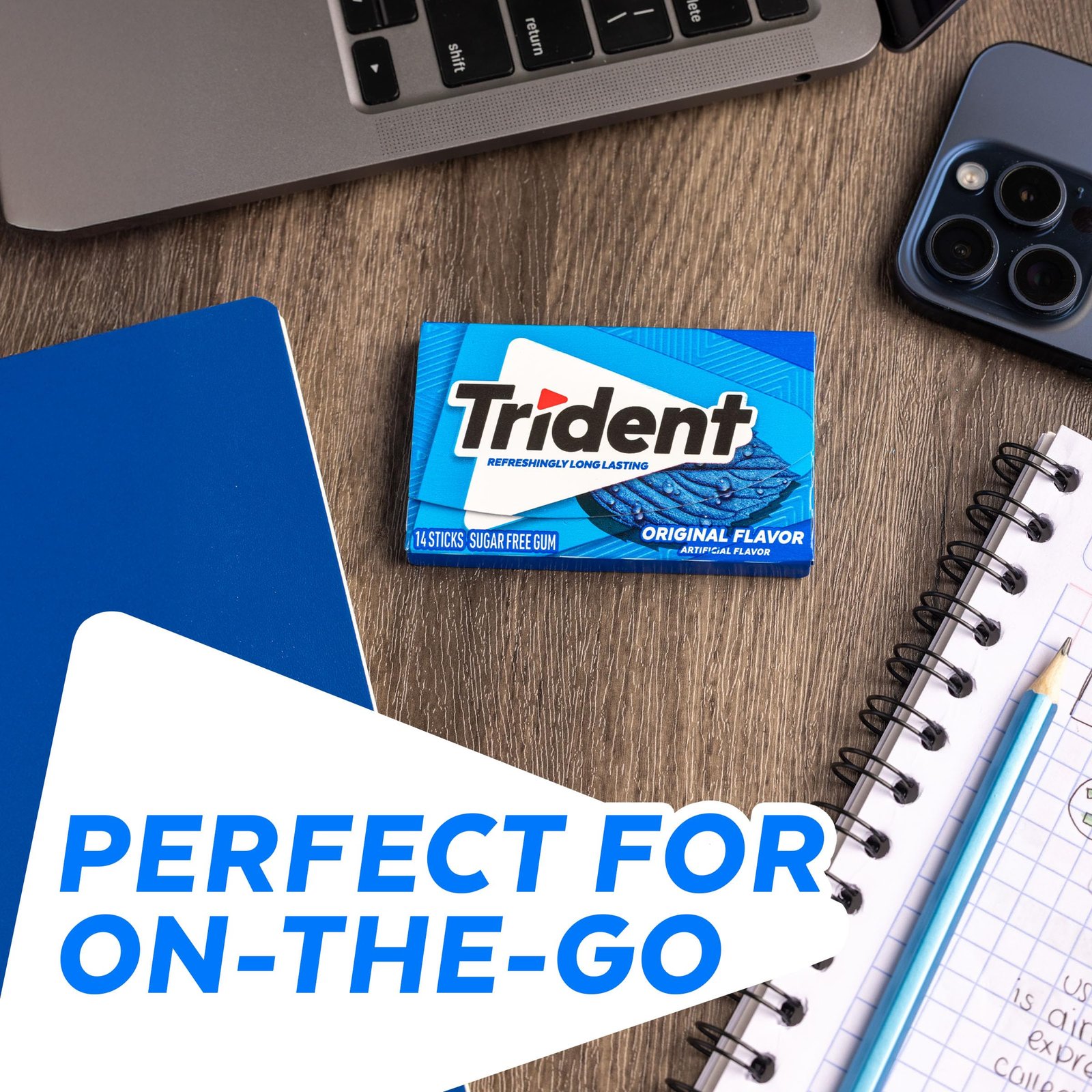 Trident Original Sugar Free Gum, 12 Packs of 14 Pieces (168 Total Pieces) - Image 4