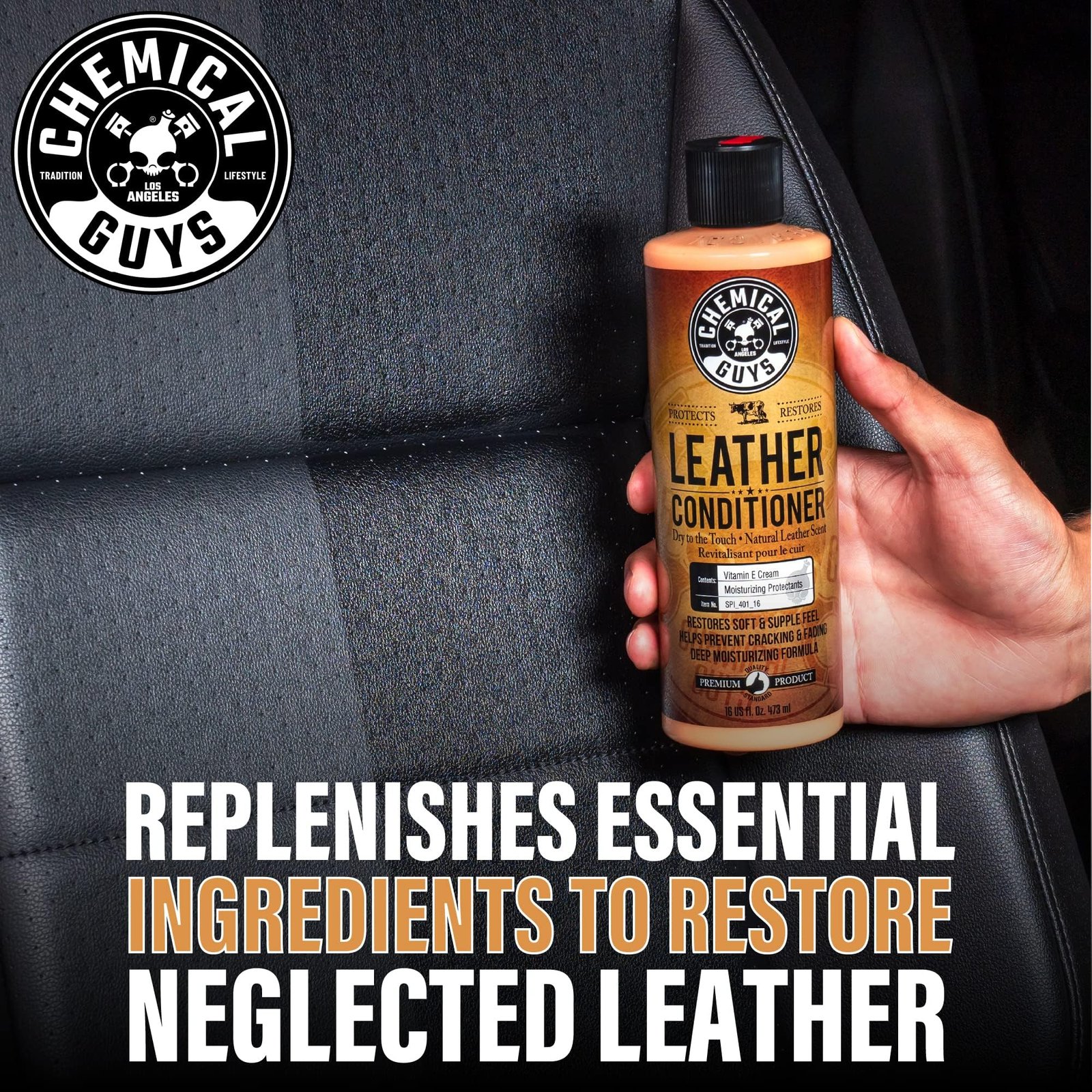 Chemical Guys, Leather Cleaner & Conditioner Kit, Travel Size, 2 x 4 oz - Image 7