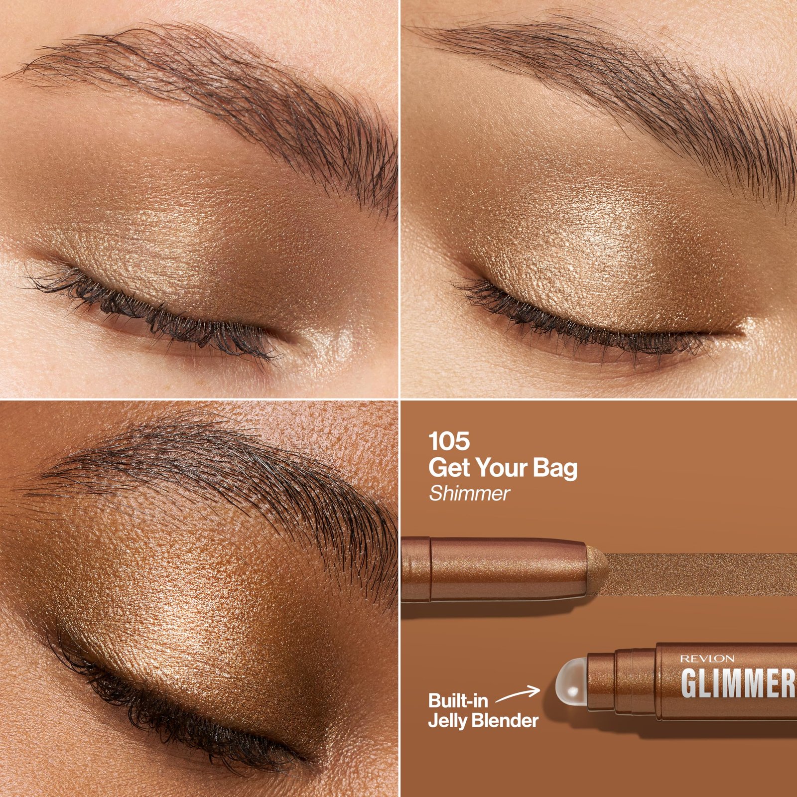 REVLON Glimmer Shadow Multi-Stick, Eyeshadow, 105 Get Your Bag - Image 2